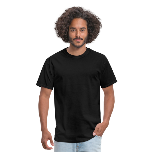 Comfortable t-shirt with daily routine - black